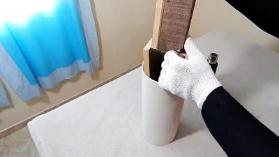 Как круглую трубу ПВХ превратить в квадратную