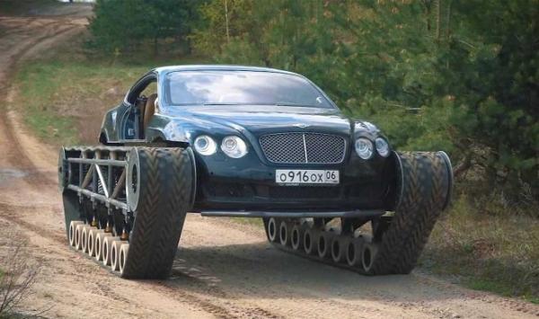 Российские умельцы переделали Bentley Continental в легкий танк Российские умельцы переделали Bentley Continental в легкий танк