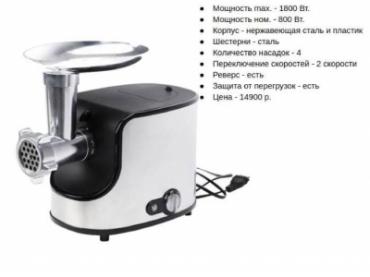 ТОП-10 электрических мясорубок начала 2019 года