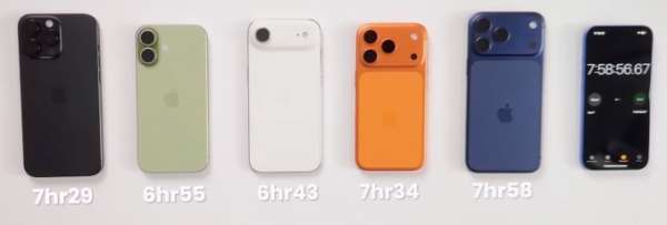 Все новые iPhone сравнили по автономности (2 фото + видео)